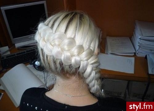 Blond Warkocze Proste Na co dzień Długie Fryzury