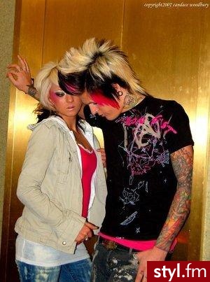 Punk Rock Alternatywne Średnie Fryzury