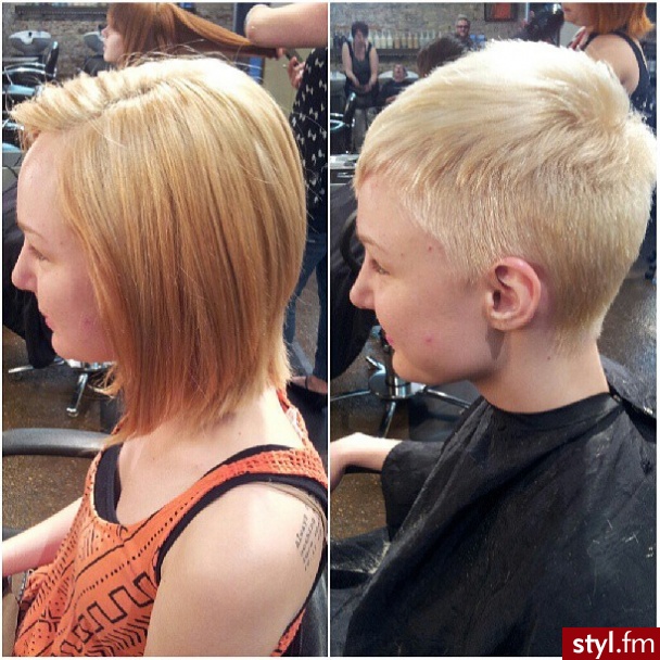 Blond Rozpuszczone Proste z grzywką Na co dzień Krótkie Fryzury