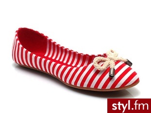 Marynarskie baleriny w kilku kolorach, we wszystkich rozmiarach znajdziecie na stronie   ModneNiebo.pl - Balerinki Buty Moda