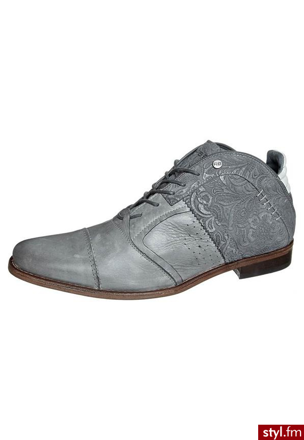 Rehab SULTAN FLOWER Oksfordki szary (13143401) - Pozostałe Buty Moda
