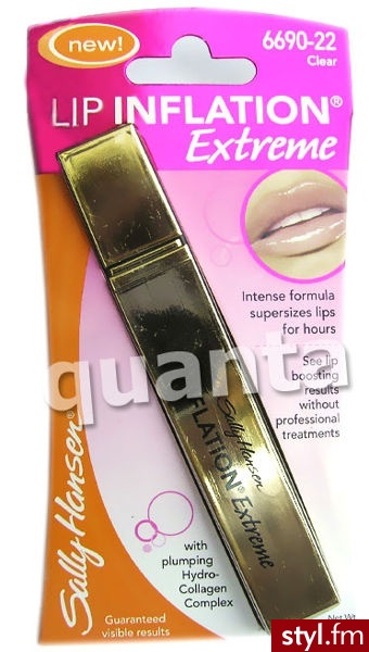 Sally Hansen Lip Inflation EXTREME Błyszczyk powiększający usta kolor: Clear - Dzienne Makijaże