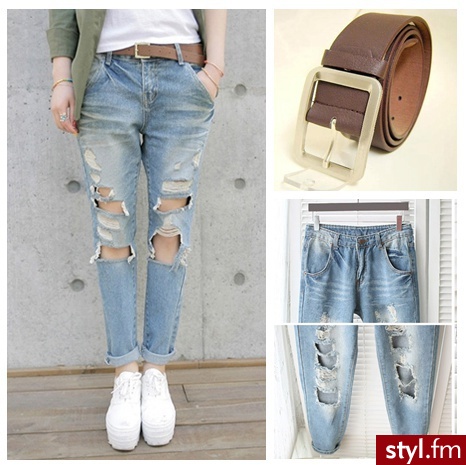 Jeansy Spodnie Moda