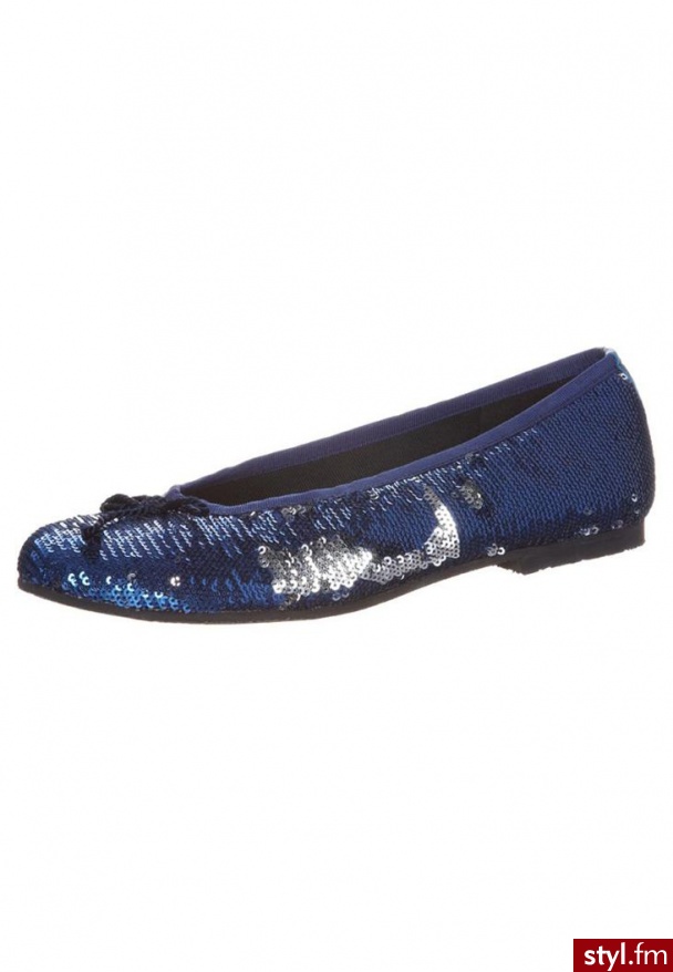KMB DANzA Baleriny niebieski (T507) - Balerinki Buty Moda