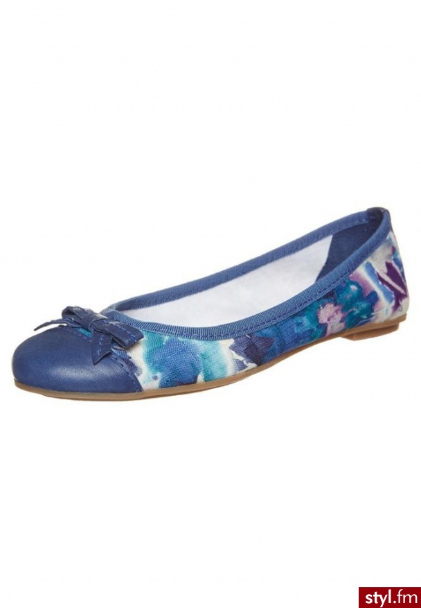 Pier One Baleriny niebieski - Balerinki Buty Moda