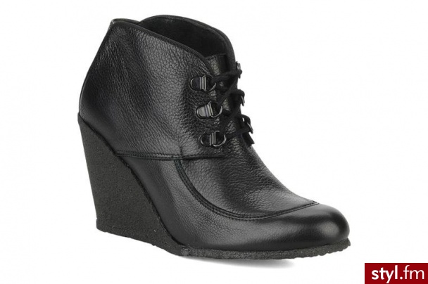Le Mont St Michel PÓŁBUTY I BOTKI ALAMEDA BY (CZARNY) (Czarny) - Botki Buty Moda