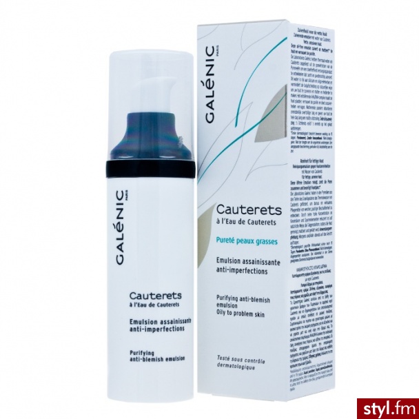 GALENIC CAUTERETS Krem złuszczający skóra tłusta niedoskonałości emulsja matuje zwęża pory 40 ml - Emu Buty Moda