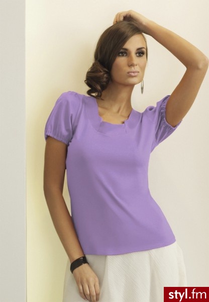lookat Bluzka Brittany 3995 lila - Bluzki Ciuchy Moda