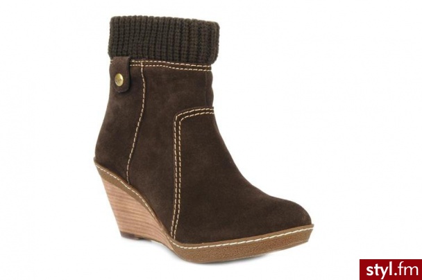 Clarks PÓŁBUTY I BOTKI MEWS BUZZ BY CLARKS (Brązowy) - Botki Buty Moda