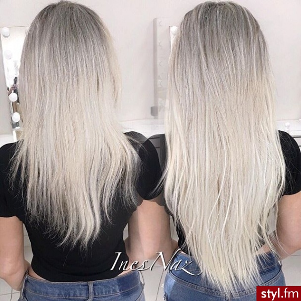 Blond Rozpuszczone Proste Na co dzień Długie Fryzury