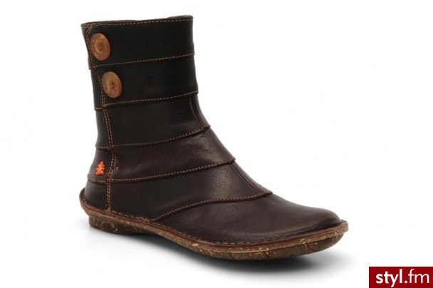 Art PÓŁBUTY I BOTKI GRANADA 857 BY ART (Brązowy) - Botki Buty Moda