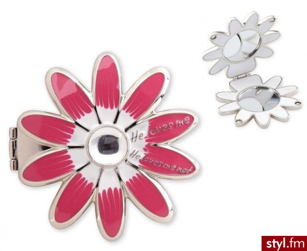 kompaktowe lusterko ukryte w stokrotce = Spring Street Desing - 28$ (dostępne kolory żółty i pomarańczowy) - Gadżety Inne Moda