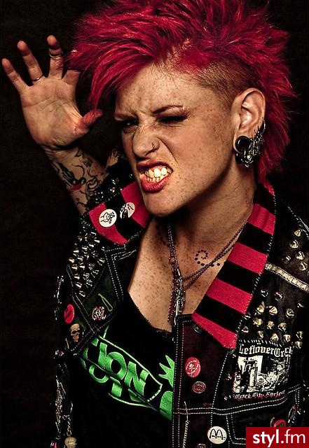 Kolorowe Punk Rock Alternatywne Krótkie Fryzury