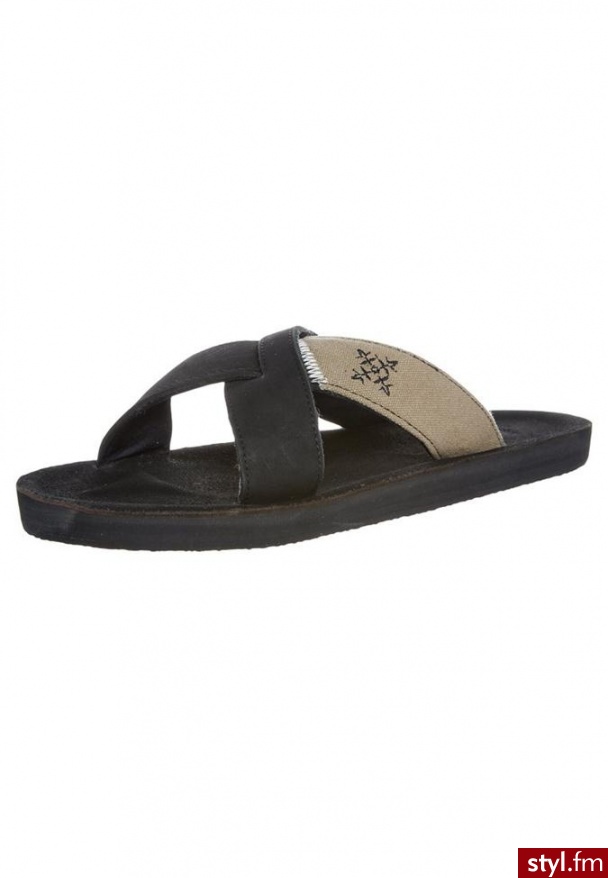 Oxbow TICO Sandały kąpielowe czarny Klapki Czarny - Klapki Buty Moda