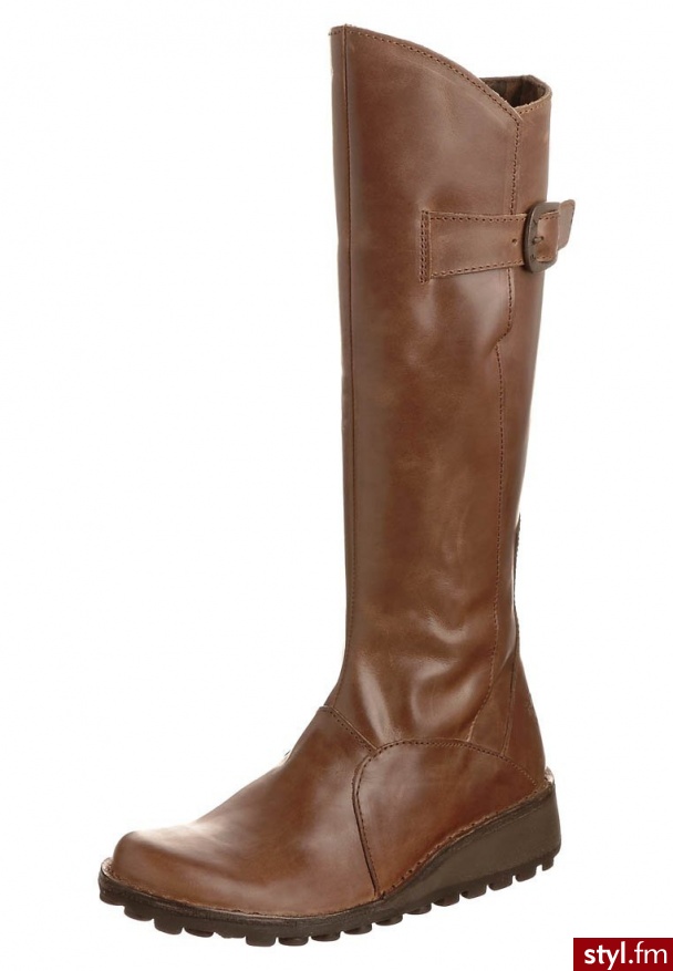 Fly London MOL Kozaki brązowy - Kozaki Buty Moda