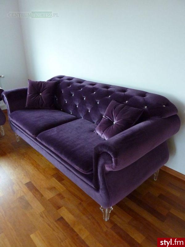 kanapa w stylu retro z kryształkami ;) - Mój pokój Wnętrza