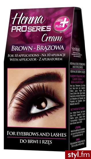 VERONA Henna do brwi i rzęs w kremie - Dzienne Makijaże