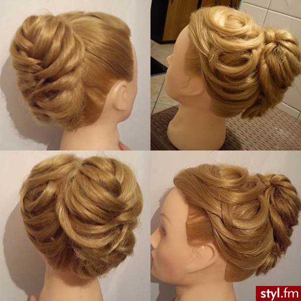Blond Upięcie Proste Ślubne Długie Fryzury