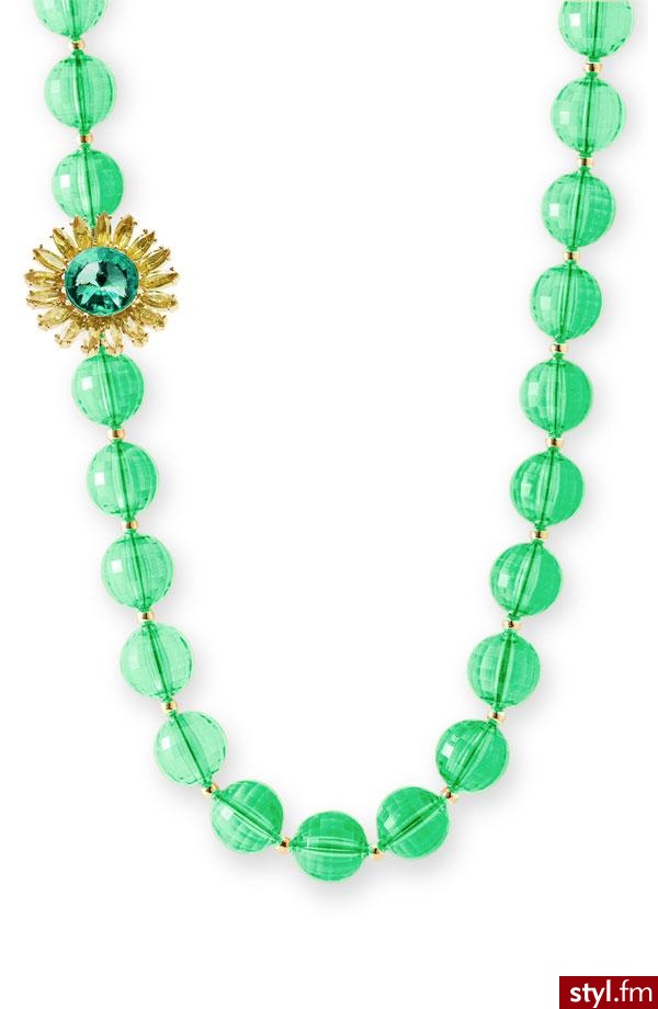 Zielony wisiorek z koralami - Kate Spade - 95$ - Pozostałe Dodatki Moda