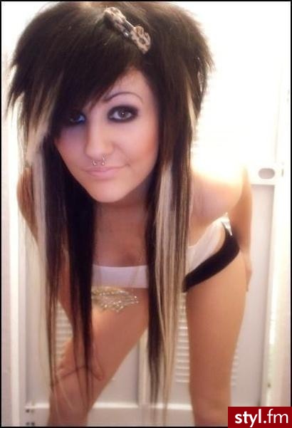 EMO Alternatywne Średnie Fryzury