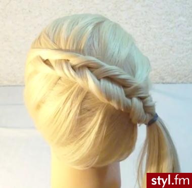 Blond Warkocze Proste Na co dzień Długie Fryzury