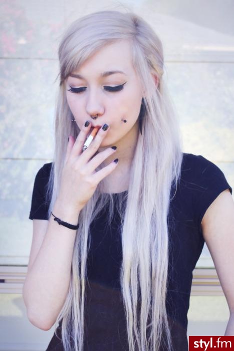 Blond Rozpuszczone Proste Na co dzień Długie Fryzury