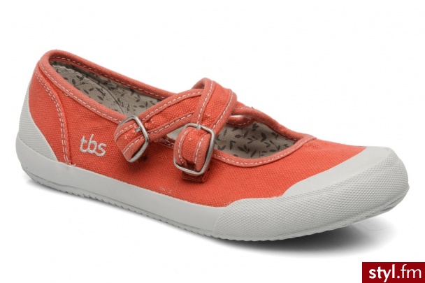 TBS Balerinki G2 Toile W (Pomarańczowy) - Balerinki Buty Moda