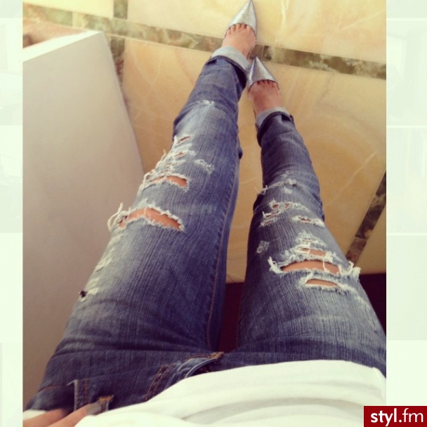 Jeansy Spodnie Moda