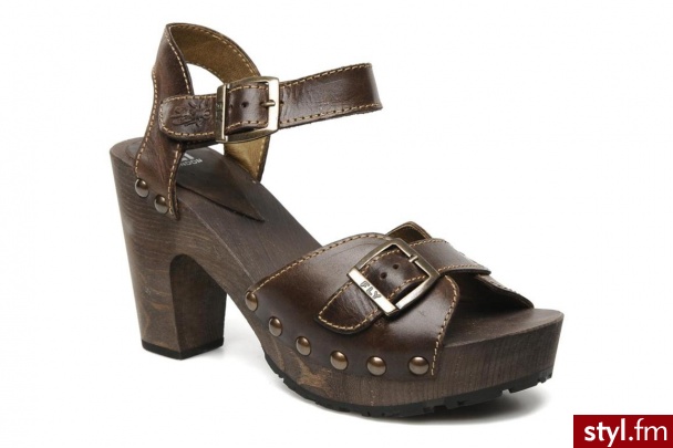Fly London Sandały JIM (Brązowy) - Sandały Buty Moda