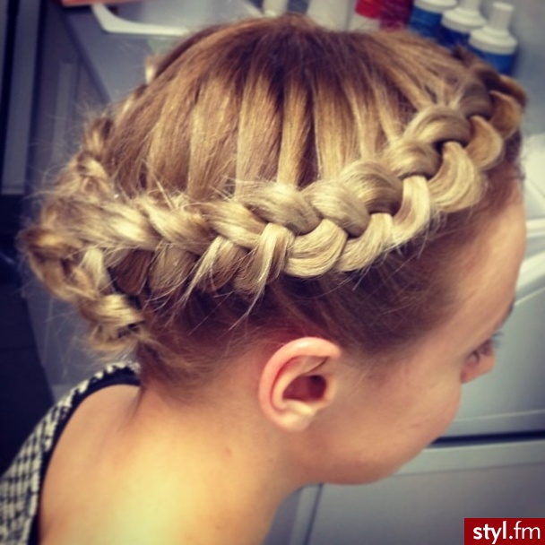 Blond Warkocze Proste Na co dzień Długie Fryzury