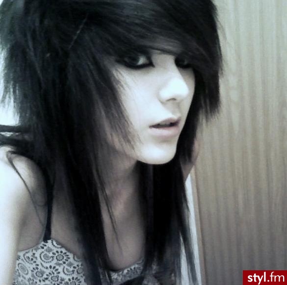 EMO Alternatywne Średnie Fryzury