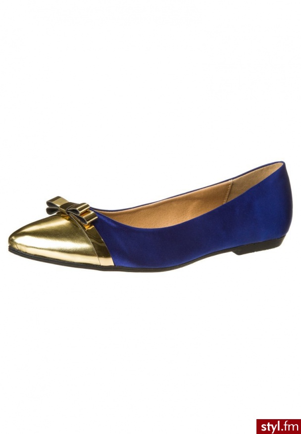 Giudecca Baleriny niebieski HLS1386 - Balerinki Buty Moda