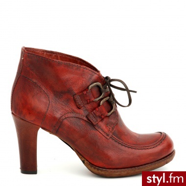 Venezia BOTKI SZNUROWANE 225208 MATBR - Botki Buty Moda