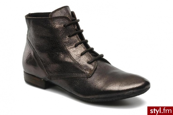 Khrio PÓŁBUTY I BOTKI VENTURA BY (ZŁOTY) (złoty) - Botki Buty Moda