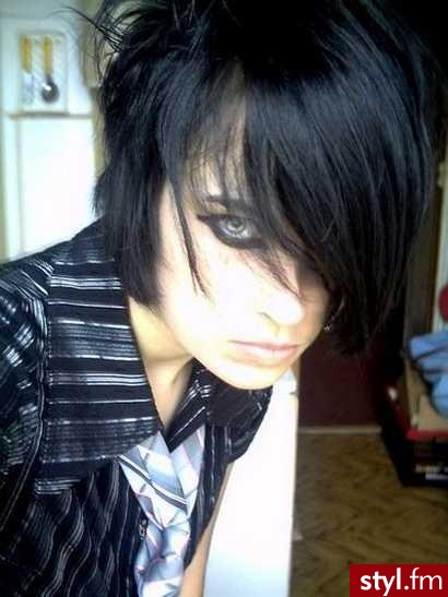 EMO Alternatywne Średnie Fryzury