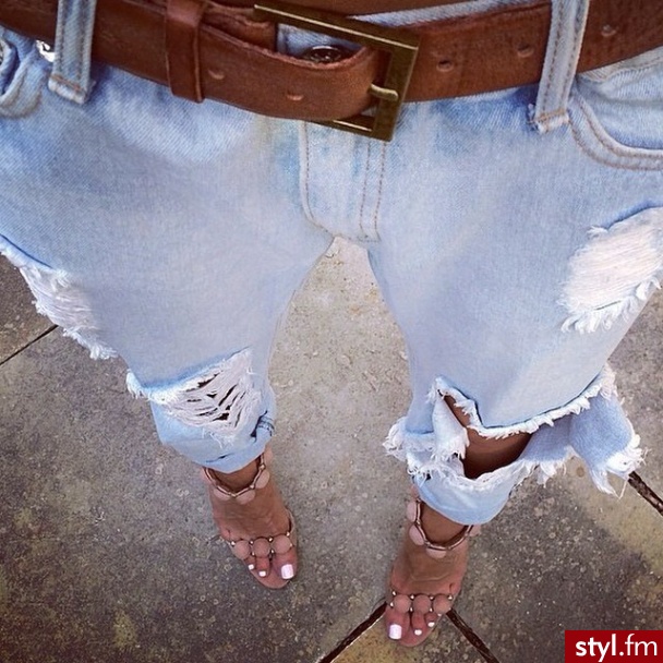 Jeansy Spodnie Moda
