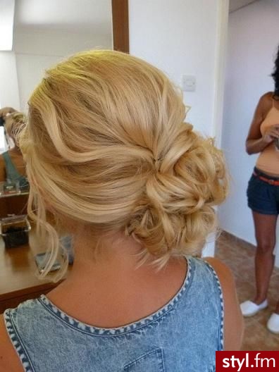 Blond Upięcie Kręcone Na co dzień Długie Fryzury