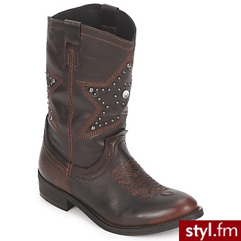 Bronx BUTY ZDOUTAG Brown - Kozaki Buty Moda