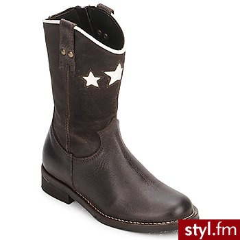 Hip Buty Dziecko  Iderne Brunatny - Kozaki Buty Moda