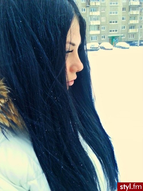 Czarne Rozpuszczone Proste Na co dzień Długie Fryzury