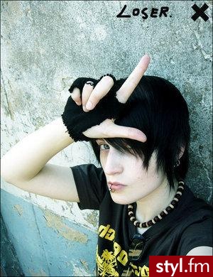 EMO Alternatywne Średnie Fryzury