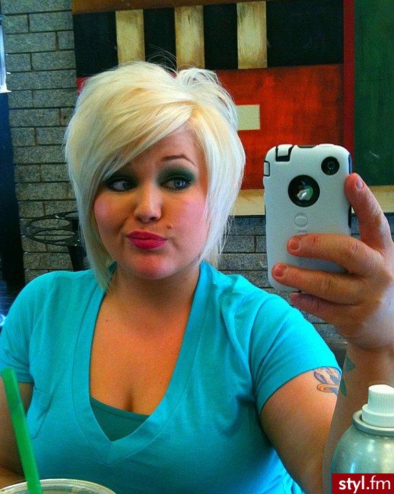Blond Rozpuszczone Proste z grzywką Na co dzień Krótkie Fryzury