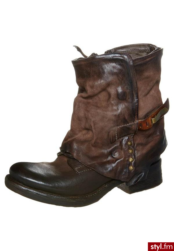 AirStep Botki kowbojki i motocyklowe brązowy (725205-8510) - Pozostałe Buty Moda