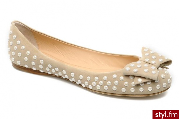 Ernesto Esposito BALERINKI EVIE BY ERNESTO ESPOSITO (Beżowy) - Balerinki Buty Moda