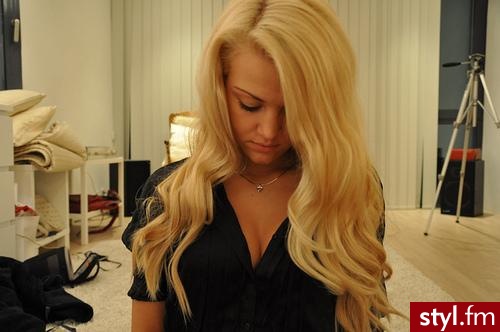 Blond Rozpuszczone Kręcone Na co dzień Długie Fryzury