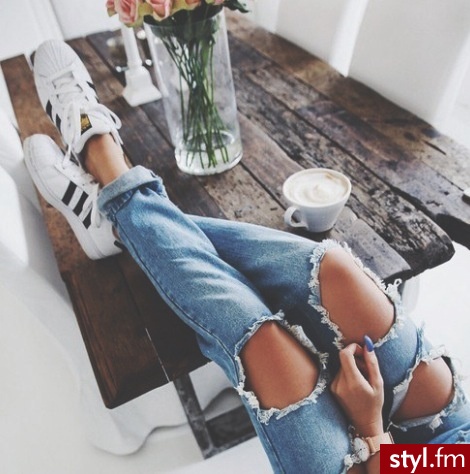 Jeansy Spodnie Moda