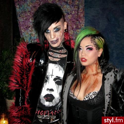 Czarne Punk Rock Alternatywne Krótkie Męskie Fryzury