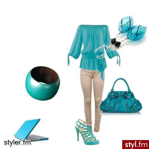 blue. piękny niebieski zestaw - Styler