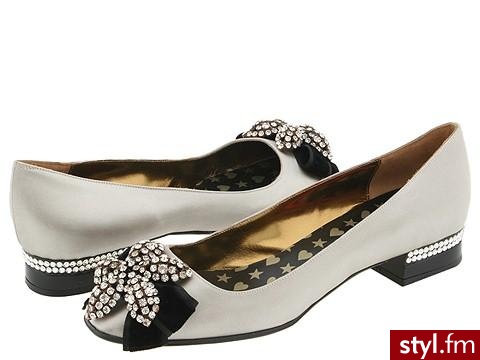 eleganckie baleriny na małym obcasie klocku od Christian Lacroix 405$ - Pozostałe Buty Moda