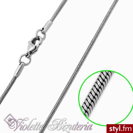 Violette Łańcuszek Żmijka Stal Szlachetna 316L nr.kat.3792 - Łańcuszki Biżuteria Moda